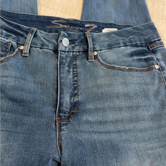 Seven7 Women's Blue Skinny Jeans - Picture 4 of 6